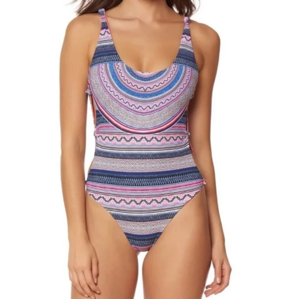 Red Carter Coral Reef Festival Swimsuit